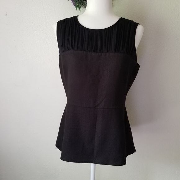 CAbi Tops - CAbi peplum sleeveless top size 4